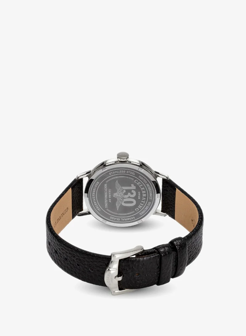 Rotary  Rotary Men's 1895 Stainless Steel Black Leather Strap Watch - RGS10063/31 for Men | Best Price UAE