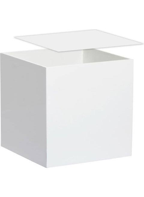 Trend Plexiglass Multi-Purpose Storage Box with White Lid (20CM x 20CM x 15CM)