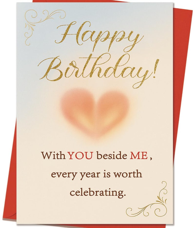 Mcduldul Romantic Birthday Cards Gifts for Husband Wife Boyfriend Girlfriend Couple, Funny Birthday Decoration for Men Women Him Her - Image 1