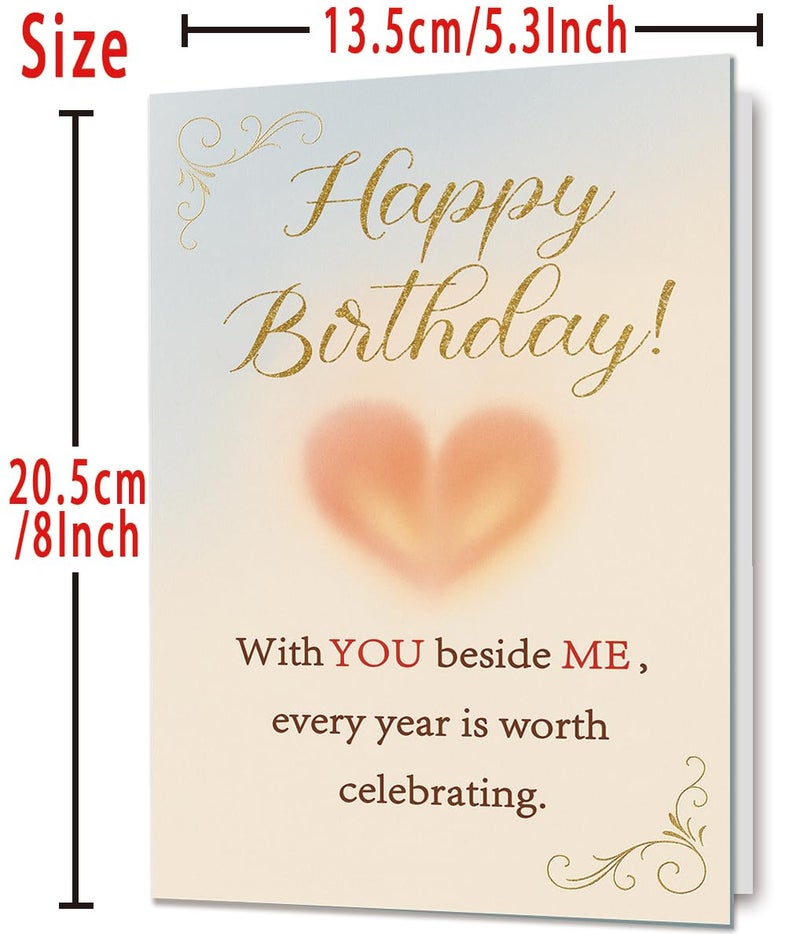 Mcduldul Romantic Birthday Cards Gifts for Husband Wife Boyfriend Girlfriend Couple, Funny Birthday Decoration for Men Women Him Her - Image 4