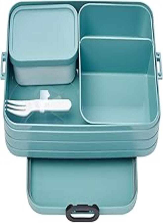 Mepal 107635692400 Large Bento Lunch Box Take A Break, TPE/pp/abs, Nordic Green