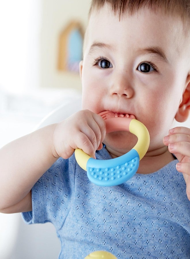 Hape Rattle & Teether Collection | 3-Piece Rattle & Teething Set for Babies, Soft Colors - Image 3