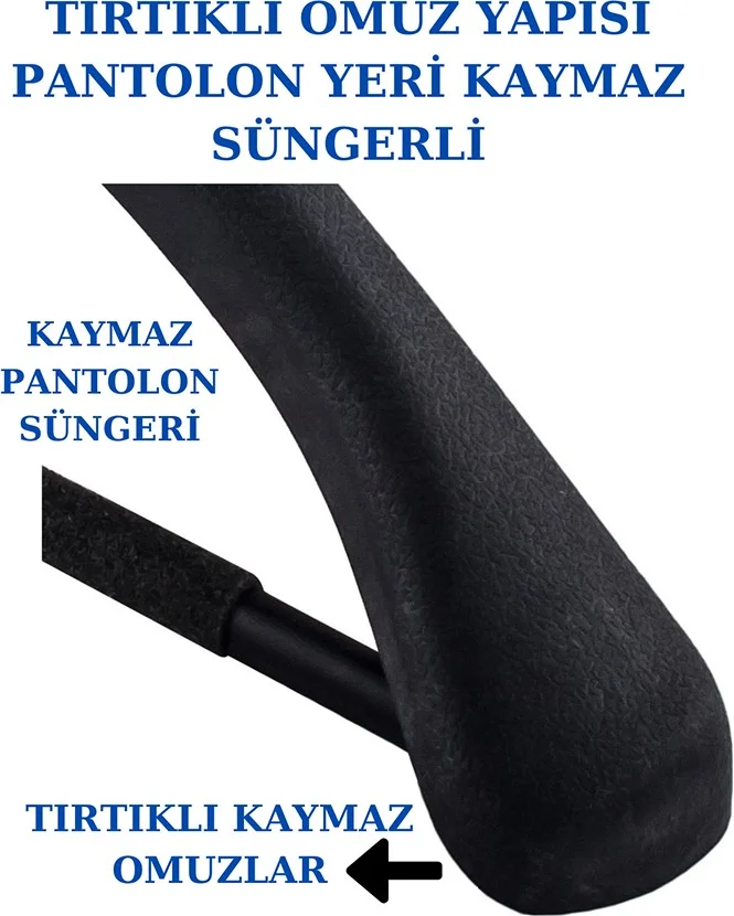 İstanbul Manken Istanbul Mannequin 50 Pieces Plastic High Quality Coat Hanger, Clothes Hanger, Suit Hanger