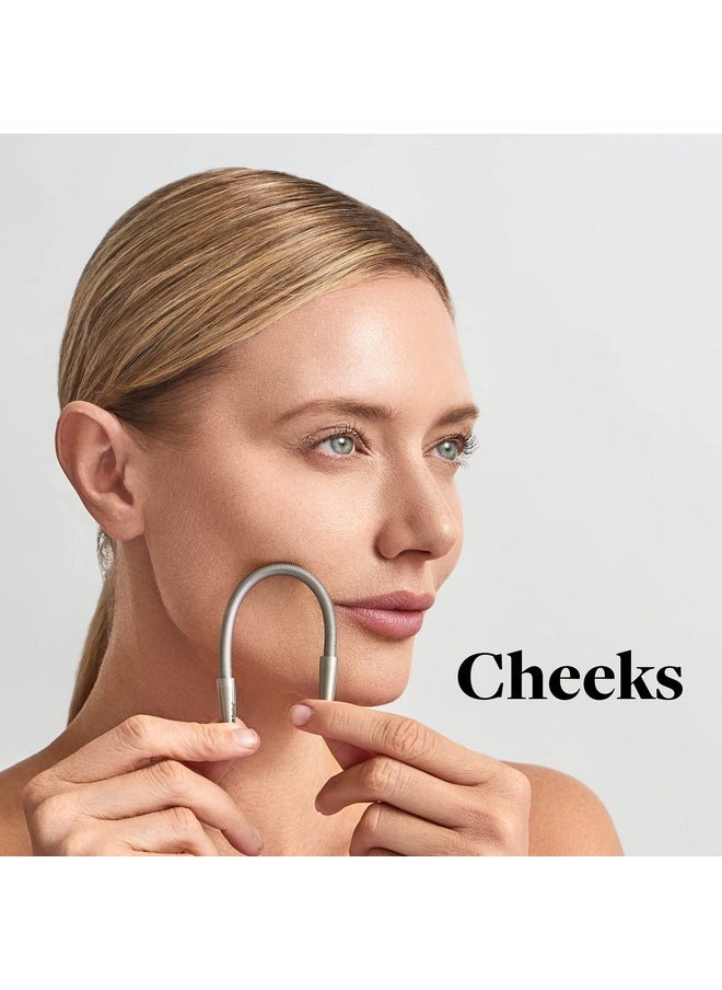 R.E.M Spring - R.E.M Spring Facial Hair Remover - The Original Hair Removal Spring [Design Patent]. Removes Hair from Upper Lip, Chin, Cheeks and Neck. 100% Stainless Steel - Image 1