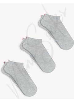 Mono Socks 3-Piece Red Notched Booties Socks  - Image 1