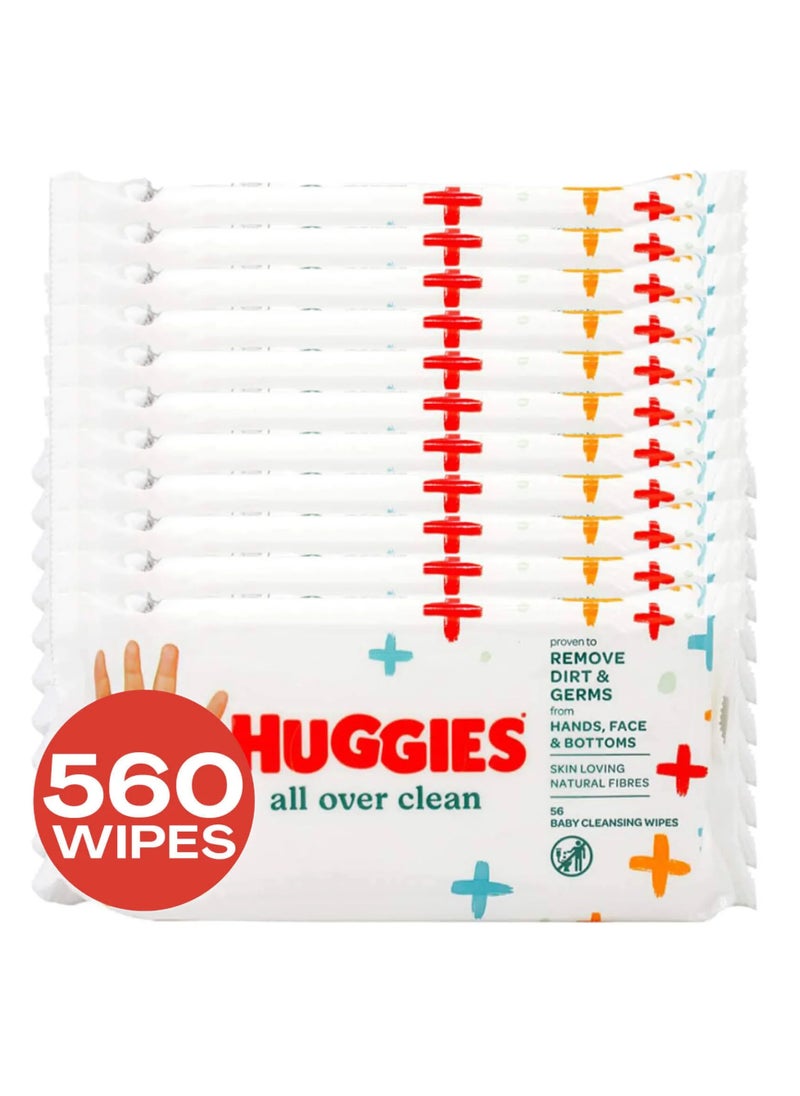 All Over Clean 56-Piece Baby Wet Wipes (Pack of 10) - pzsku/ZAC444ACF27C410D6EA30Z/45/_/1730804759/670f9314-dde9-4061-b4a7-ea1061146f49