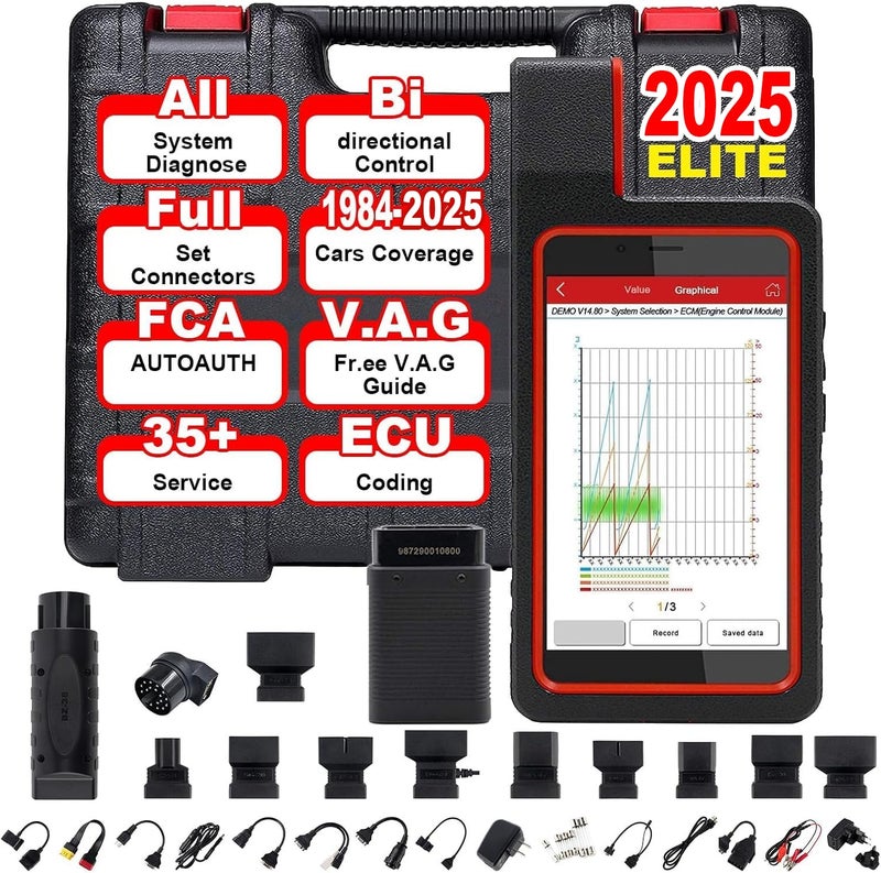 Launch 2025 Upgrade LAUNCH X431 Diagun V Bi-Directional Scan Tool,Full System Automotive Diagnostic Scanner with 35+ Reset Function,ECU Coding, Active Test, FCA AutoAuth,2-Year Free Update - Image 1