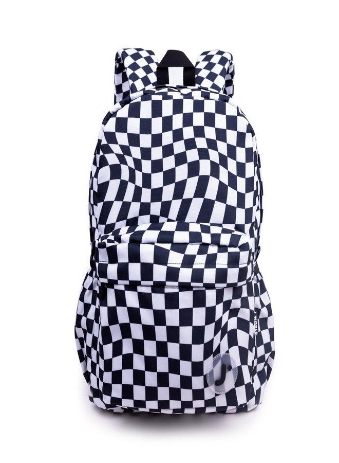 J World New York Oz School Backpack for Girls Boys. Cute Kids Bookbag, Wavy Checkers, One Size, Oz School Backpack for Girls Boys. Cute Kids Bookbag - Image 1