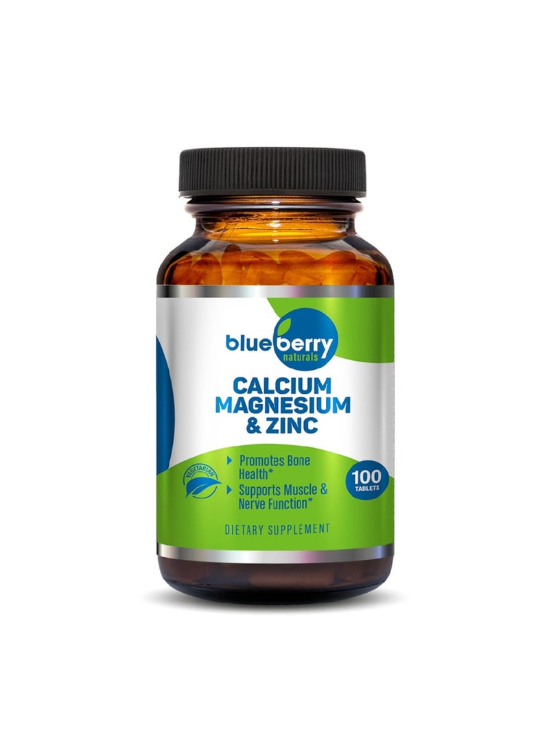 blueberry NATURALS - Calcium Magnesium And Zinc Tablet, Pack Of 100 - Image 1