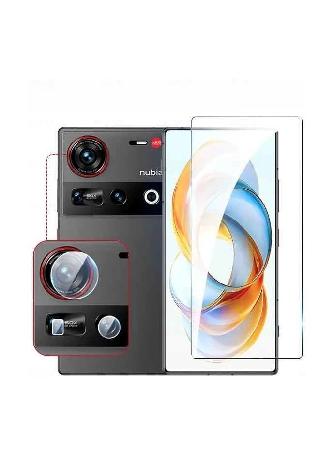 general [2+2 Pack] Screen Protector Compatible with ZTE Nubia Z70 Ultra with 3D Integrated Camera Lens Protector, Ultra Resistant and Scratch Resistant, Anti-Fingerprints - Image 1