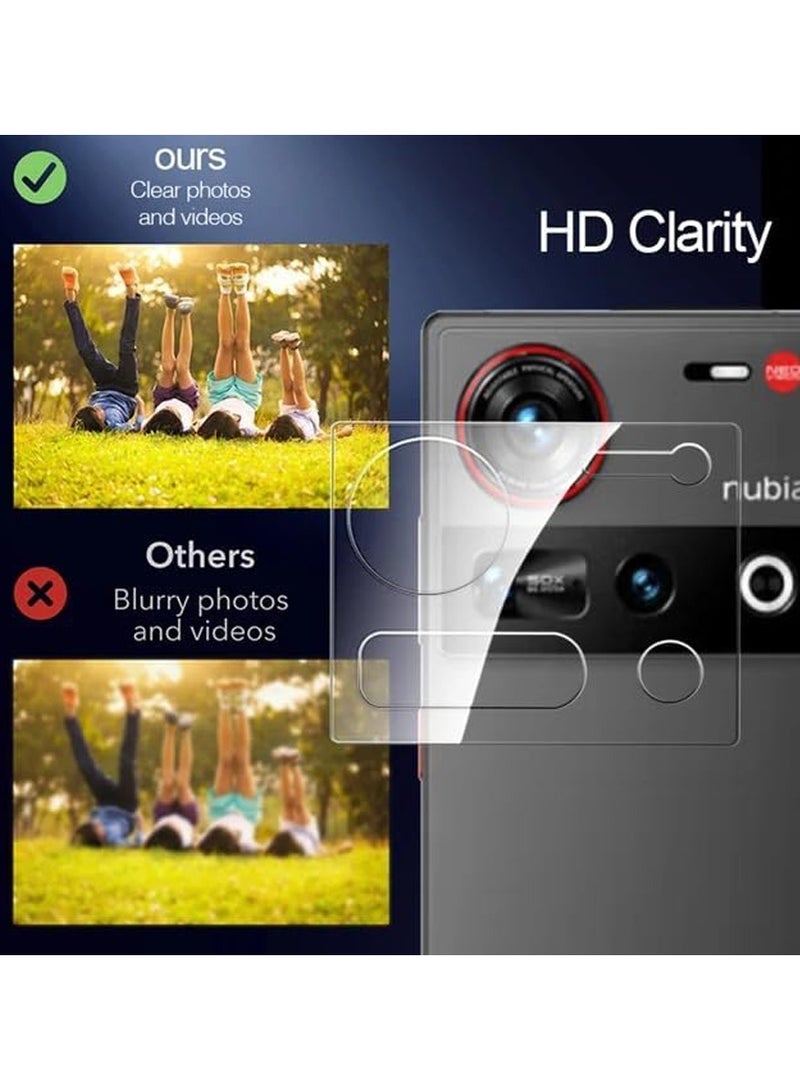 general [2+2 Pack] Screen Protector Compatible with ZTE Nubia Z70 Ultra with 3D Integrated Camera Lens Protector, Ultra Resistant and Scratch Resistant, Anti-Fingerprints - Image 2