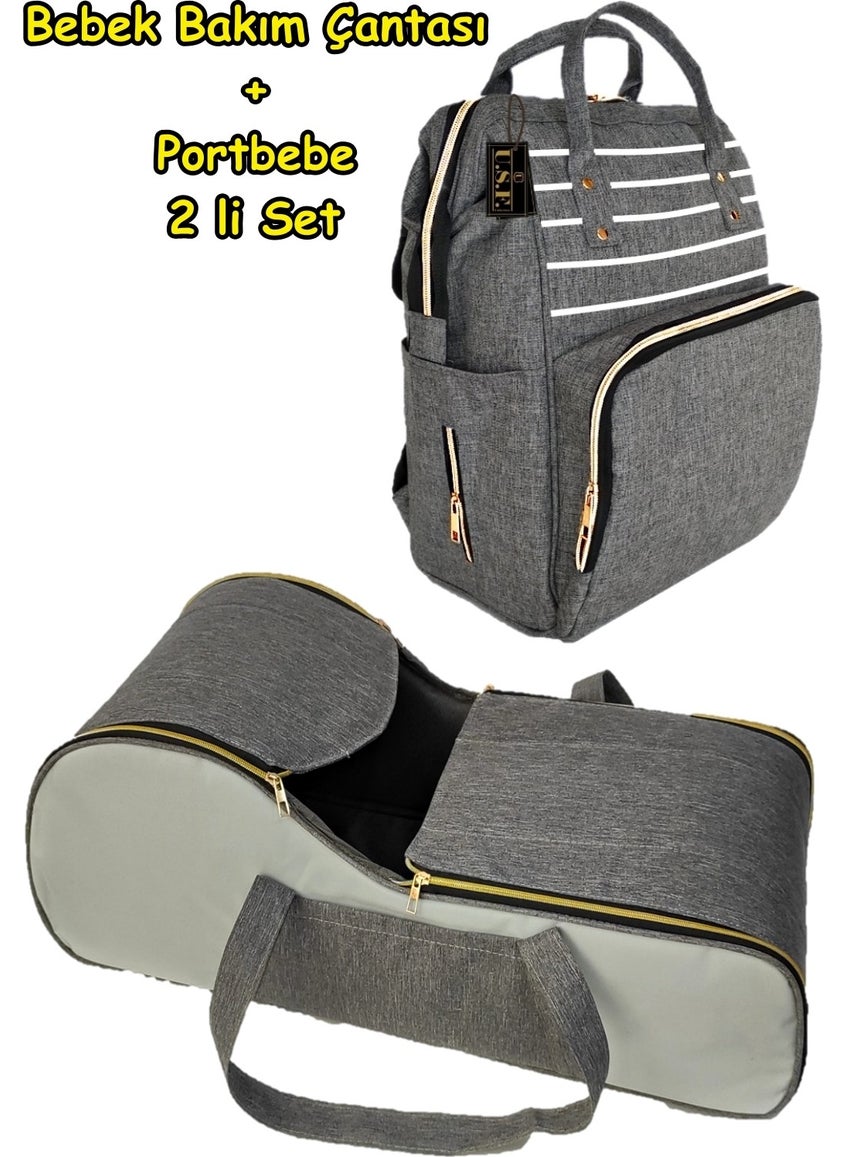 U.S.F Carrycot, Baby Carrier, Stroller + Hospital Release Mother and Baby Care Bag Set of 2  - Image 1