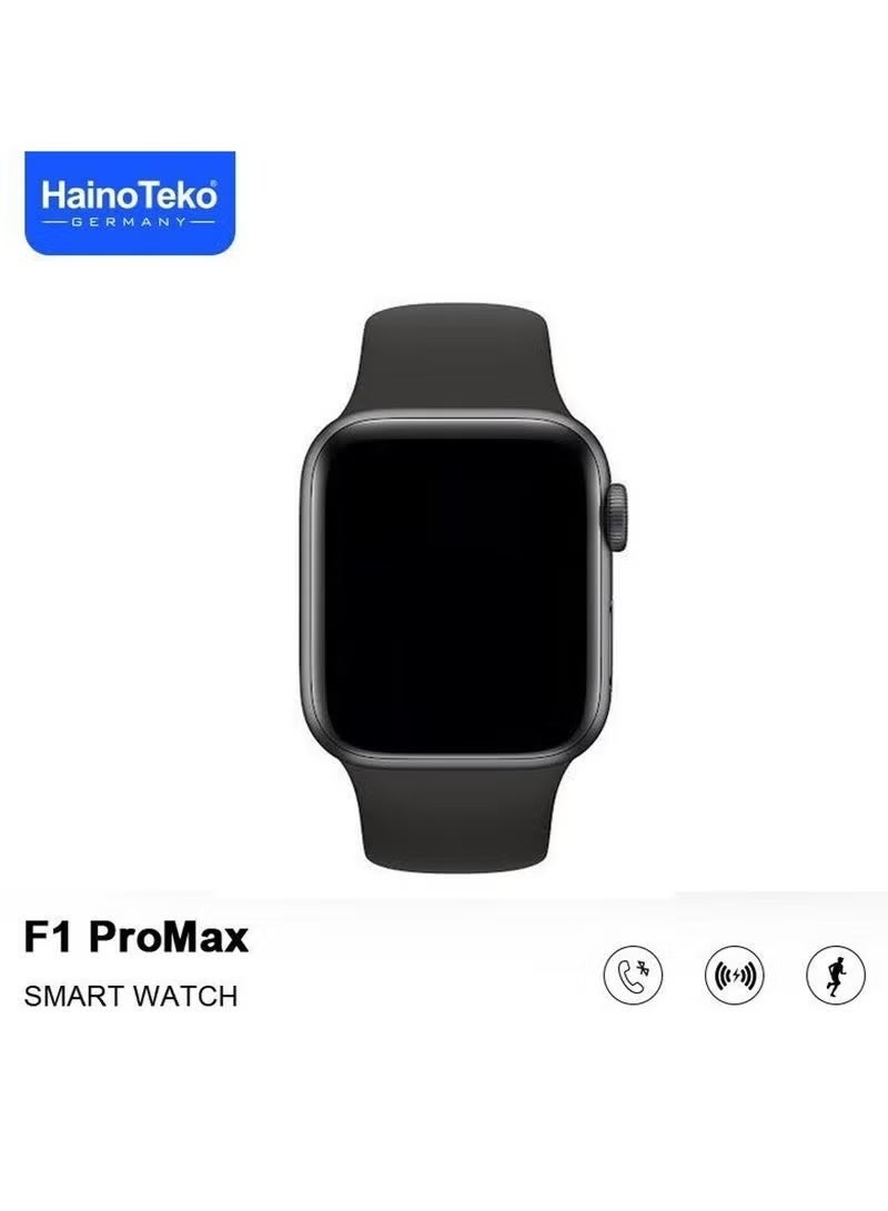 Haino Teko F1 Pro Max Full Screen Large Display Christmas Edition Smart Watch with 2 Pair Straps & Wireless Charger – Fitness Tracker Smartwatch for Ladies & Gents, Heart Rate Monitor, Notifications, Sports Modes - Image 3
