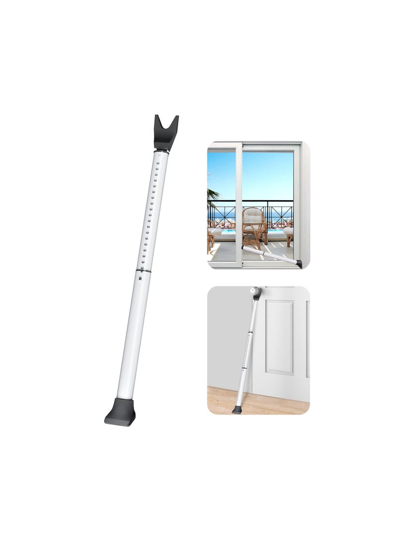 SYOSI - Door Security Bar, Sliding Patio Door Security Bar, Heavy Duty Security Door Stoppers Adjustable Door Jammer Security Bar for Home, Hotel Room, Removable Security Jammer Bar, Travel (1 Pack, White) - Image 1