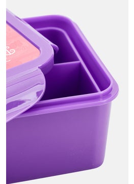 Disney Kids Girl Lunch Boxes 7 H x 20 L x 12 W cm, Purple  - Image 3