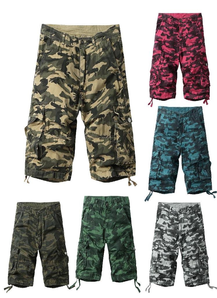 Eckek - Men's Summer Workwear Short Pants Casual Pants Loose Sweatpants - Image 1