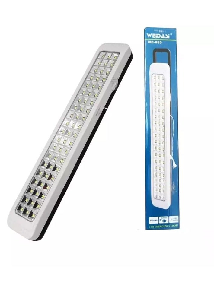 WEIDASI WD-883 60-LED Rechargeable Emergency Light - Image 1