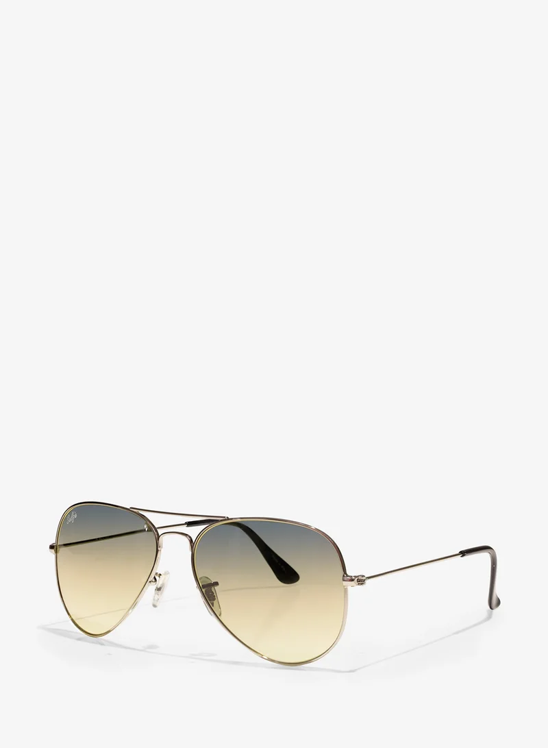 selfie Selfie Aviator Blue Silver Metal Frame with UV 400 Sunglasses, SE3025-017