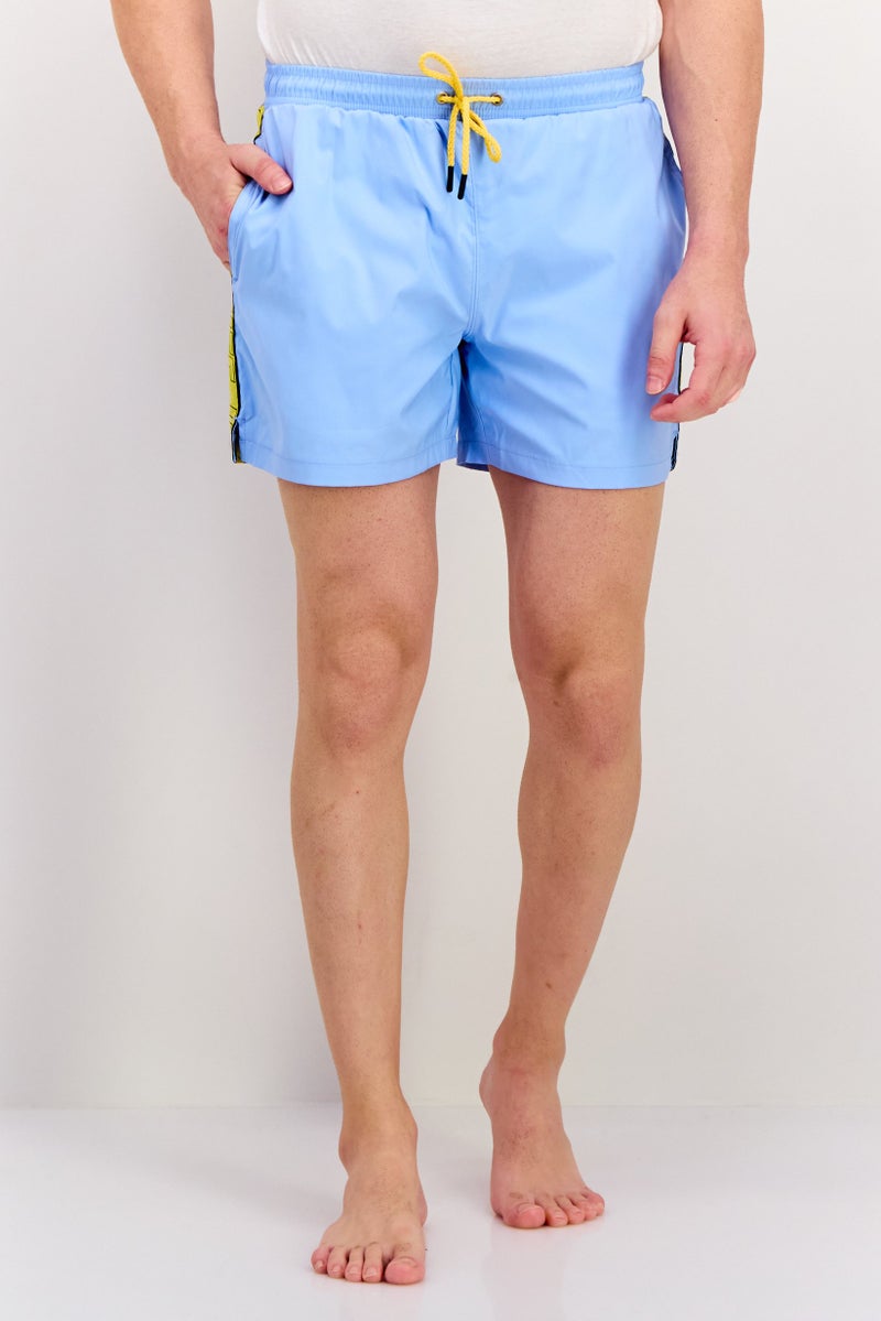 Ufc Men Brand Logo Board Shorts, Light Blue - Image 1