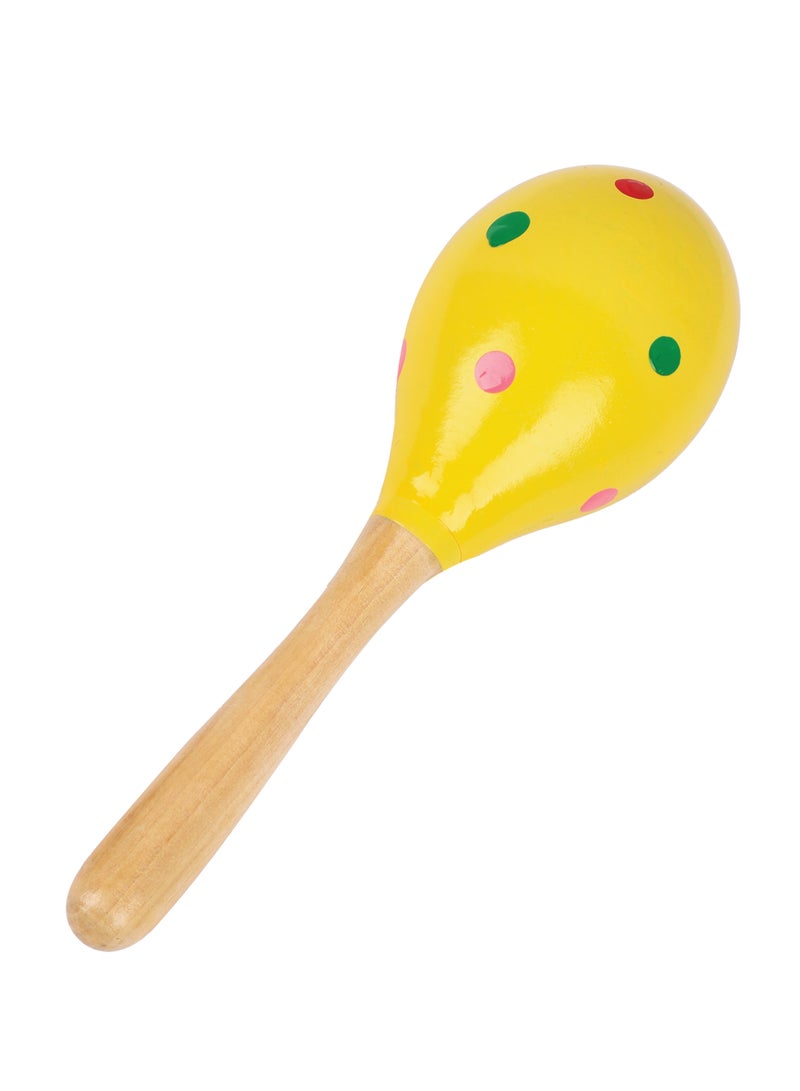 أولينو خشخيشة أطفال مصنوعة يدويًا من الخشب العاجي، آمنة وغير سامة، مثالية للاستكشاف الحسي للتسنين، هدية مثالية للرضع وحديثي الولادة - Image 1