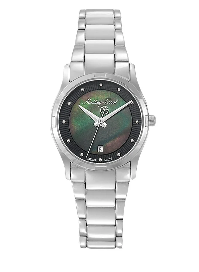 Mathey-Tissot Elisa Black Mother of Pearl Dial Ladies Watch D2111AN