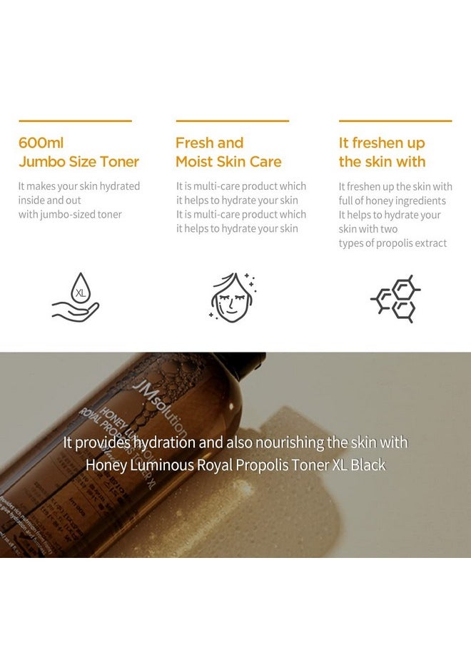 JMsolution Honey Luminous Royal Propolis Toner Xl Blac  - Image 2