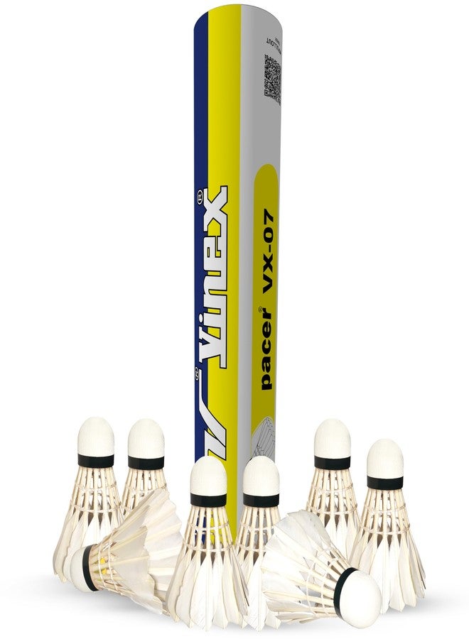 Vinex Pacer Duck Feather Shuttlecock - Pack of 12 | Premium Badminton Shuttle for Training & Beginners | Durable, Stable Flight & Consistent Performance - Image 1