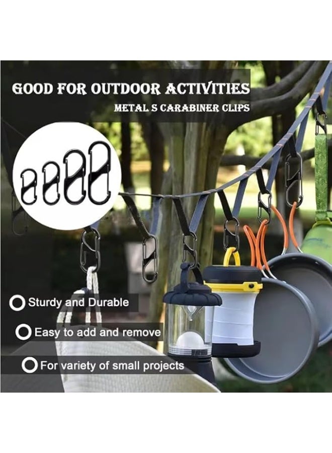 10 Pcs Zipper Locks Anti Theft, Double-Sided Spring S Mini Carabiner Zipper Clips Anti Theft for Backpack, Purse, Handbag, Luggage and Zipper Puller Replacement, Black - Image 4