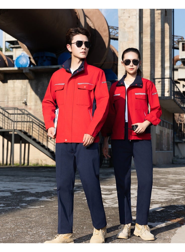 Work Clothing Set For Men Women Auto Repairman Coal Miner Mechanic Working Coveralls Wear Resistant Factory Workshop Suit