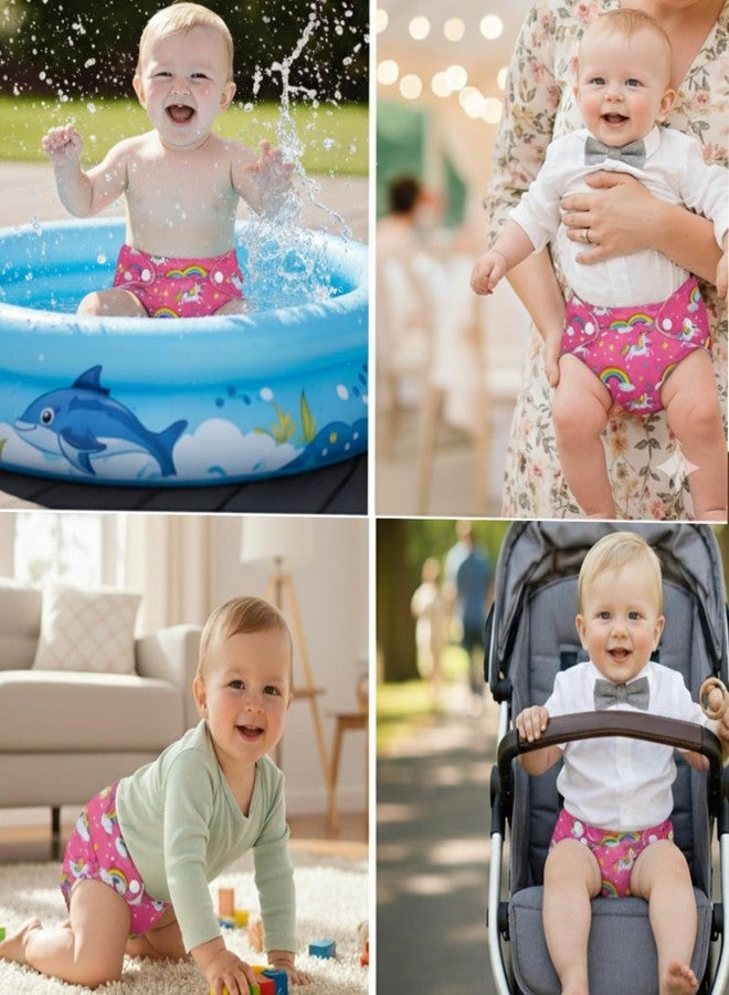TOKOMAMY Reusable Cloth Diaper for Newborn Babies 0-3 Years (5-18kg) | Leakproof Washable Adjustable Pocket Cover Liner with 5-Layer Insert Pad | Rash-Free, (Pack of 1 Diaper + 1 Insert Pad) Free Size - Image 3
