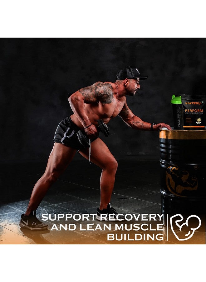 NAKPRO Perform Whey Protein Concentrate 500g Vanilla | 24g Protein, 5.3g BCAA | Trustified Certified 100% Authentic Supplement Powder & No Adulteration | Fast Absorbing Whey Protein Powder - Image 4