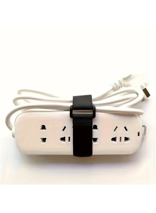 60pcs Heavy Duty Reusable Adjustable Black Tape Clips Durable Fasteners for Organizing Wiring Garden - Image 4