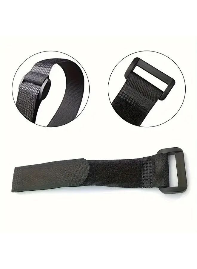 60pcs Heavy Duty Reusable Adjustable Black Tape Clips Durable Fasteners for Organizing Wiring Garden - Image 3