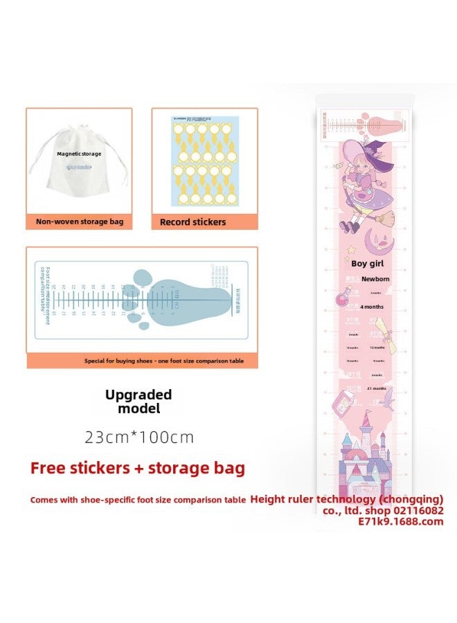 Generic [Sticker + Storage Bag] Infant Height Measuring Pad Baby Height ...
