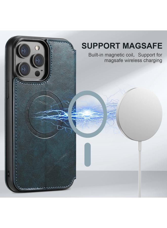 Suteni Case For iPhone 15 Pro Max J05 Leather Magnetic MagSafe Phone Case - Image 5