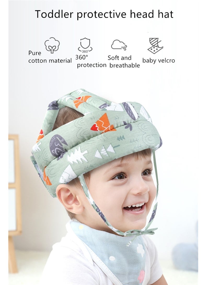 Children head pillow anti-fall head protection pad learning to walk thickened Baby toddler protective head hat  - Image 3