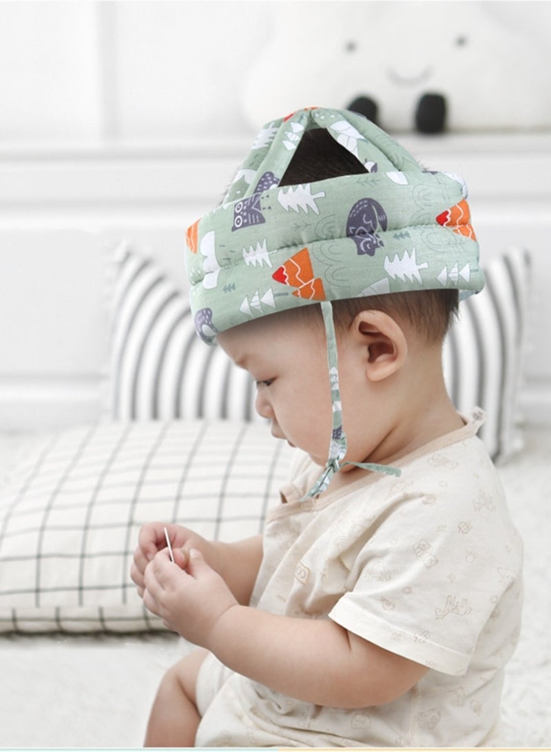 Children head pillow anti-fall head protection pad learning to walk thickened Baby toddler protective head hat  - Image 4