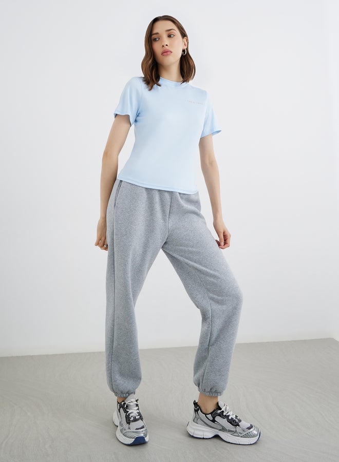 Take Two Slogan Print Regular Fit Round Neck T-Shirt - Image 3