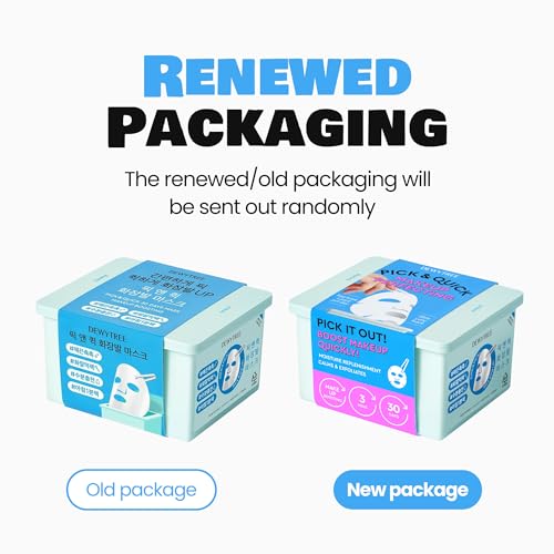 DEWYTREE Pick and Quick Refreshing Aqua Mask 30 Sheets | Moisturizing Sheet Masks for Face w/Hyaluronic Acid | Gentle Korean Sheet Mask Skin Care w/Amino Acids | Hydrating Face Mask Sheets - Image 2
