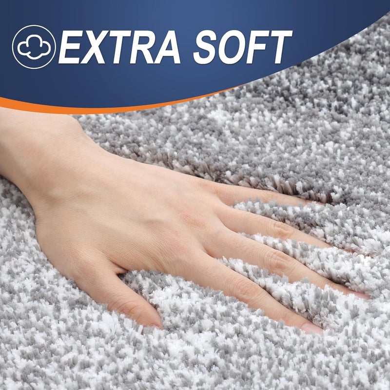 OLANLY Small Bathroom Rugs 24x16, Extra Soft Absorbent Microfiber Bath Rugs | Grey, Non-Slip Quick-Drying Rubber Backing, Machine Washable Plush Bath Mat for Floor, Tub and Shower, Home Decor Accessories - Image 3