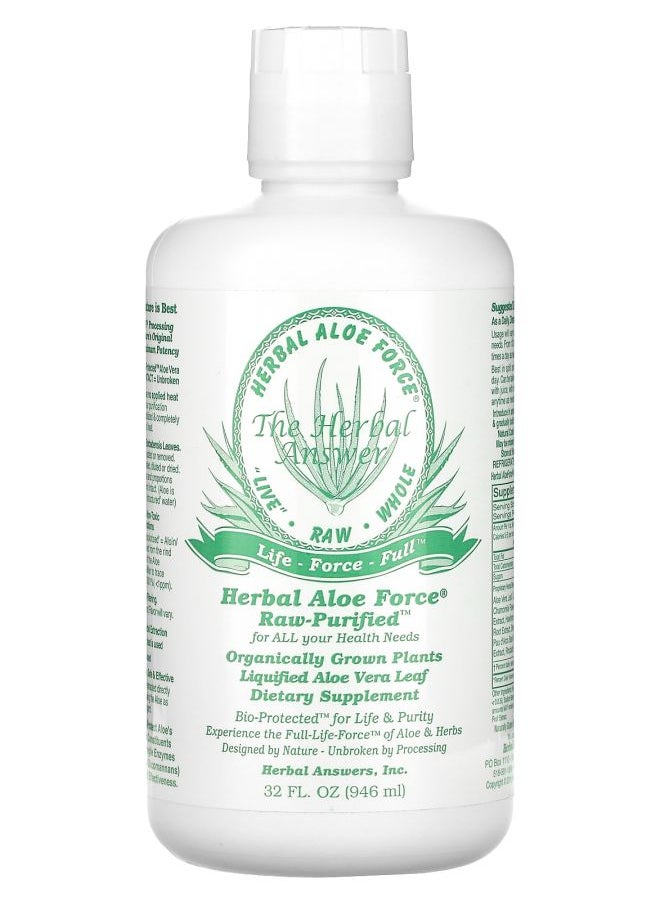 Herbal Aloe Force Raw Purified 32 fl oz (946 ml) - pzsku/ZAC45F799AE60DCCA90FAZ/45/_/1731508494/aedfbefb-1321-4f5f-a61b-9f48e6d65789