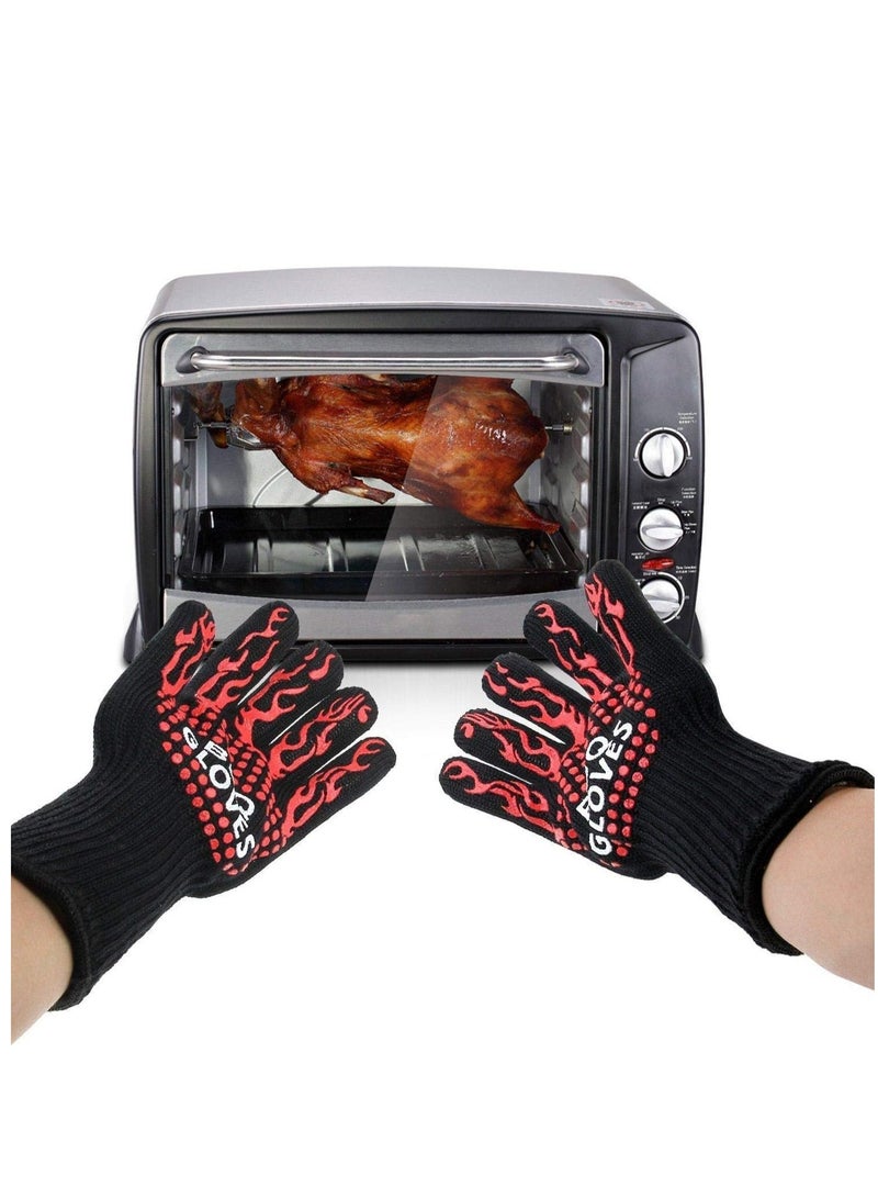 ELTRAZONE Cooking Gloves Extreme Heat Resistant Long Forearm Protection Grilling Cooking Gloves Grill & Kitchen Accessories - Image 4