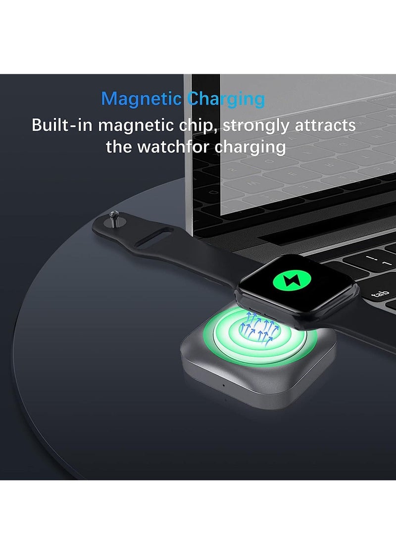 Generic - 2 in 1 Portable Wireless Charger Compatible with Apple Watch Applepods 2/Pro Wireless Charging Case USB-C Magnetic Charging Dock Provided An USB adapter - Image 1