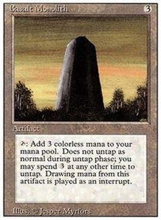 Magic: the Gathering - Basalt Monolith - Revised Edition