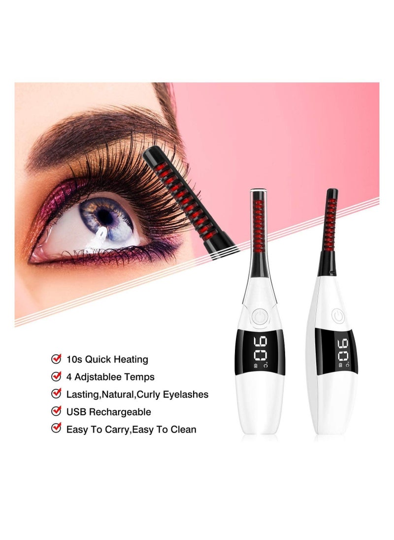 Generic - Heated Eyelash Curlers Electric Eyelash Curler By Premium Eye Lash Curler Best Seller Effective Heated Eyelash Curler Long Lasting Heated Eyelash Curlers Travel Friendly Heated Lash Curler - Image 1