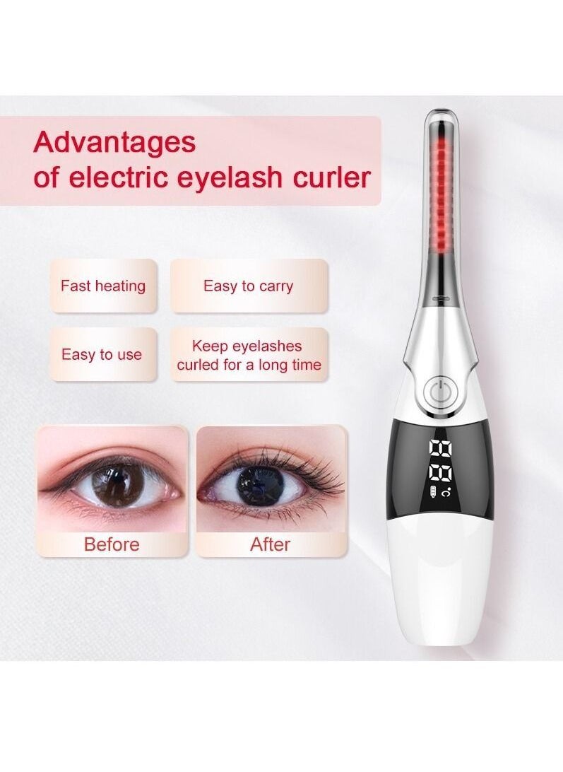 Generic - Heated Eyelash Curlers Electric Eyelash Curler By Premium Eye Lash Curler Best Seller Effective Heated Eyelash Curler Long Lasting Heated Eyelash Curlers Travel Friendly Heated Lash Curler - Image 1