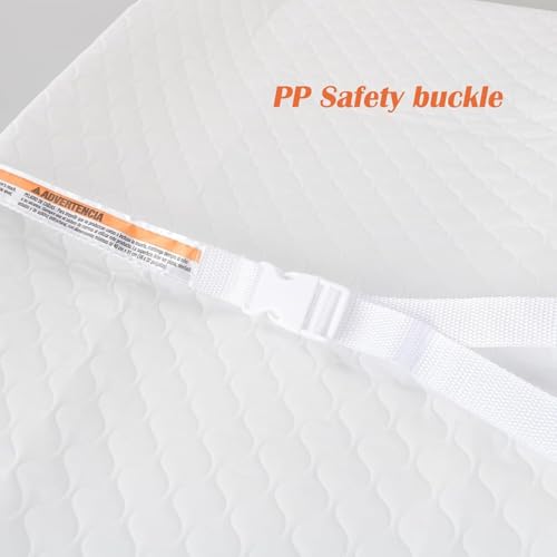 The Autostory Waterproof Contour Diaper Changing Pad – 80 x 40 cm Baby Change Mat with Safety Strap, Anti-Slip Base, Easy to Clean, Lightweight – Fits All Standard Changing Tables & Dresser Tops - Image 5