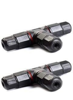 KASTWAVE 2pcs 3 Way Junction Box Connector IP68 Waterproof Electrical Junction Box Connector for 5mm- 10mm Cable Range  - Image 1