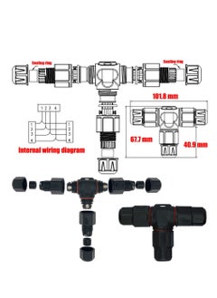 KASTWAVE 2pcs 3 Way Junction Box Connector IP68 Waterproof Electrical Junction Box Connector for 5mm- 10mm Cable Range  - Image 5