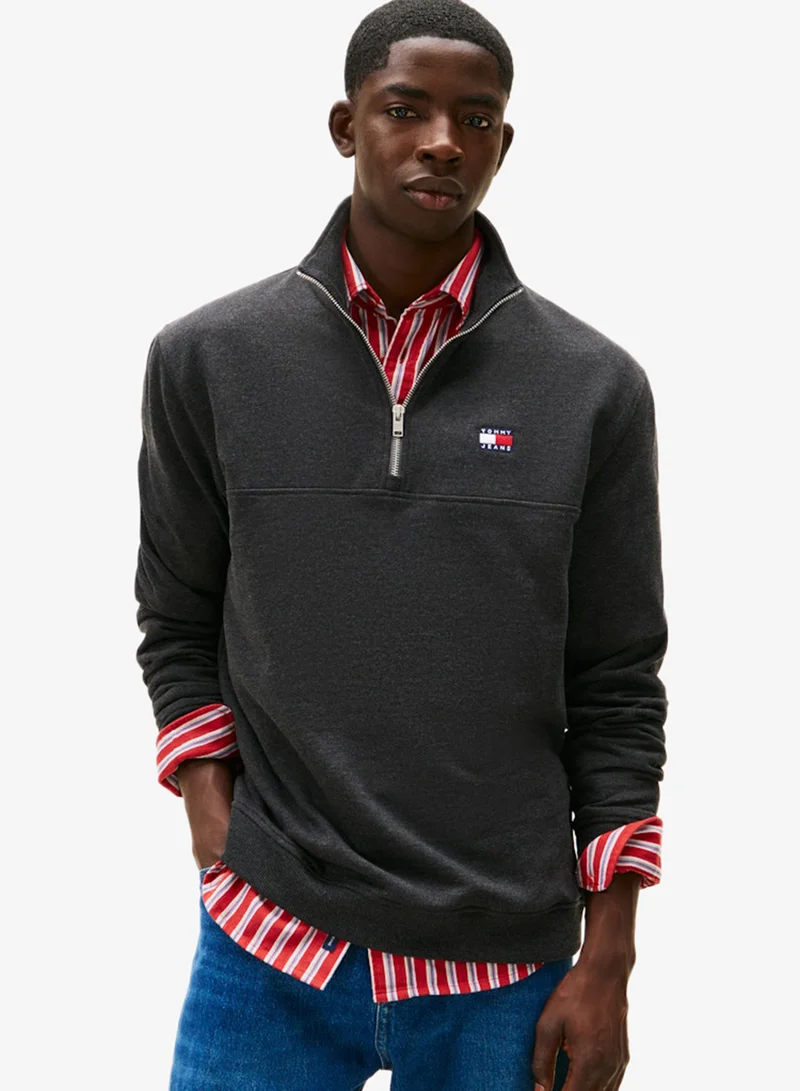 تومي جينز Regular Badge Qz Sweatshirt